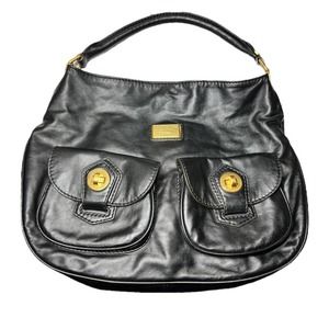 Marc By Marc Jacobs Black Leather Hobo Bag Purse